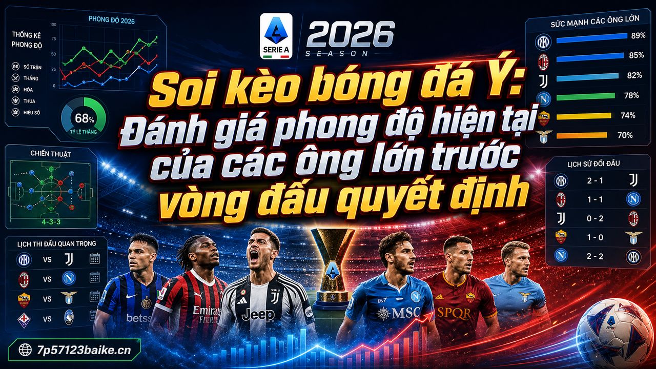 Soi kèo bóng đá Ý: Đánh giá phong độ hiện tại của các ông lớn trước vòng đấu quyết định